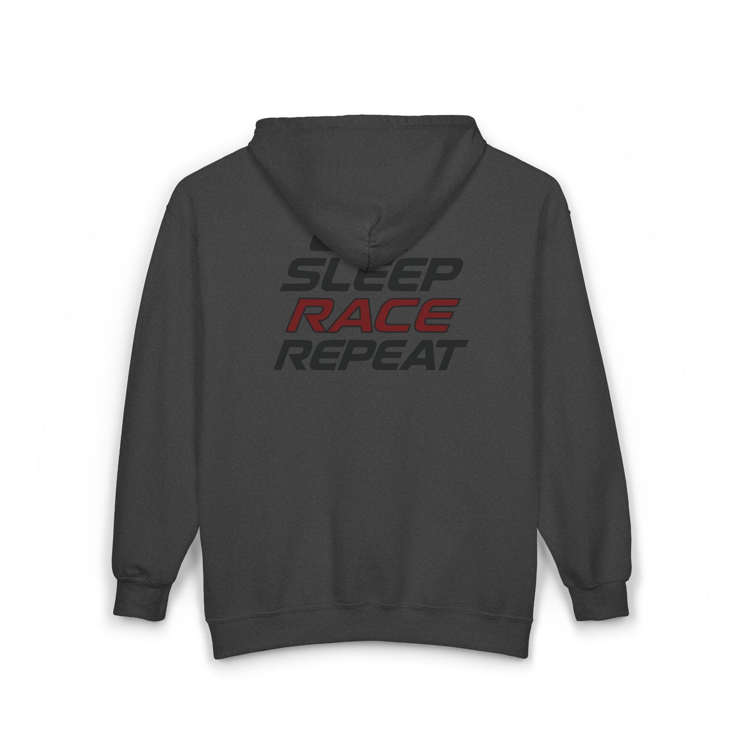 RaceCraft “Eat Sleep Race Repeat” Zip Hoodie | Motorsport Lifestyle