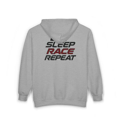 RaceCraft “Eat Sleep Race Repeat” Zip Hoodie | Motorsport Lifestyle
