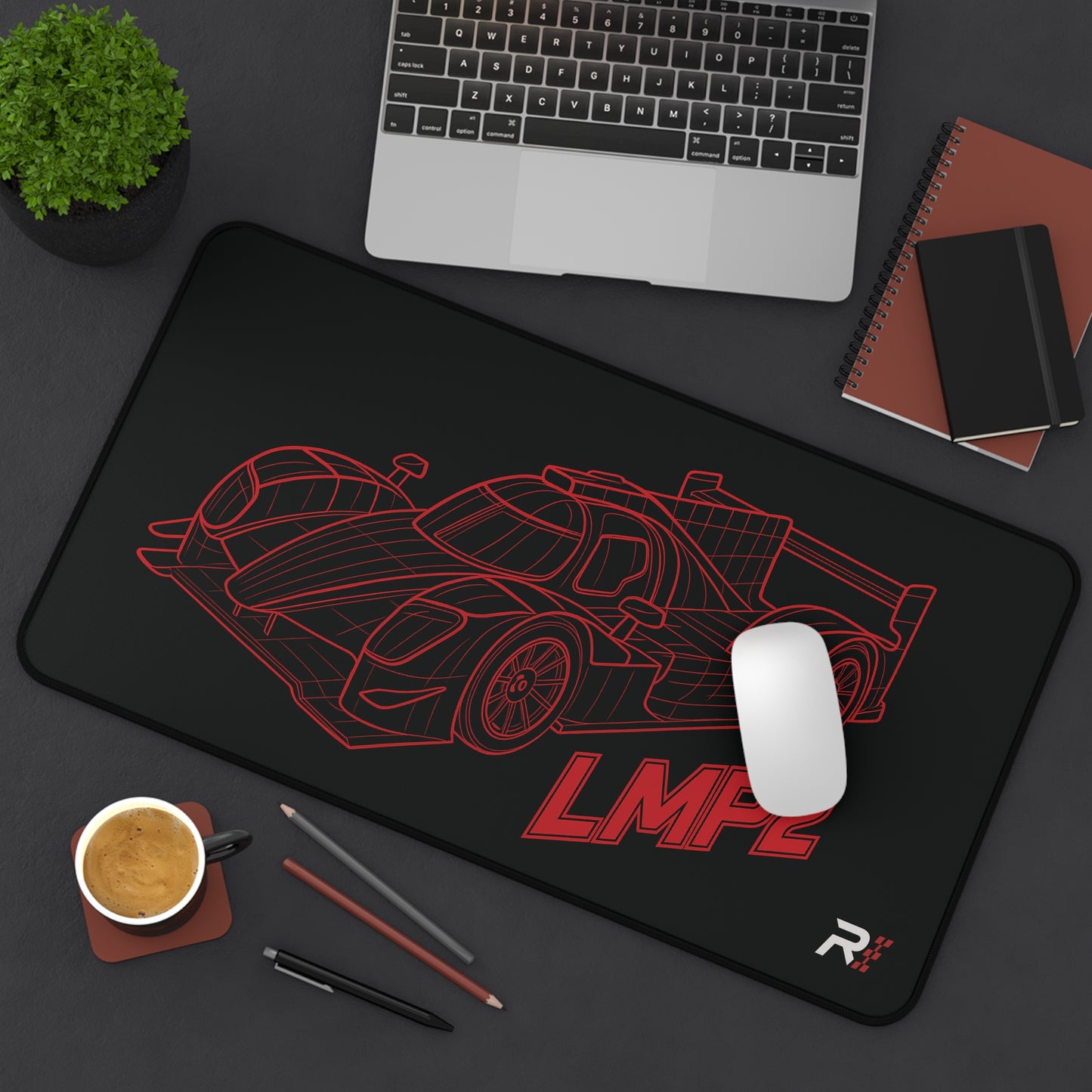 LMP2 Wireframe Desk Mat - Premium Quality Gaming Mouse Pad