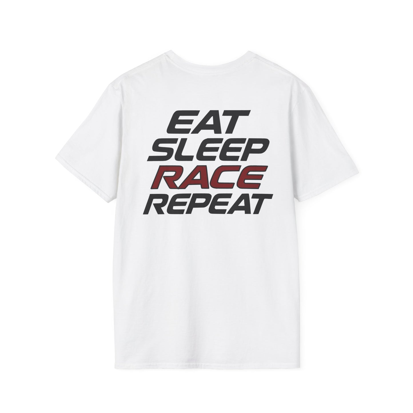 RaceCraft3D Eat Sleep Race Repeat T-Shirt | Racing & Sim Racing Apparel