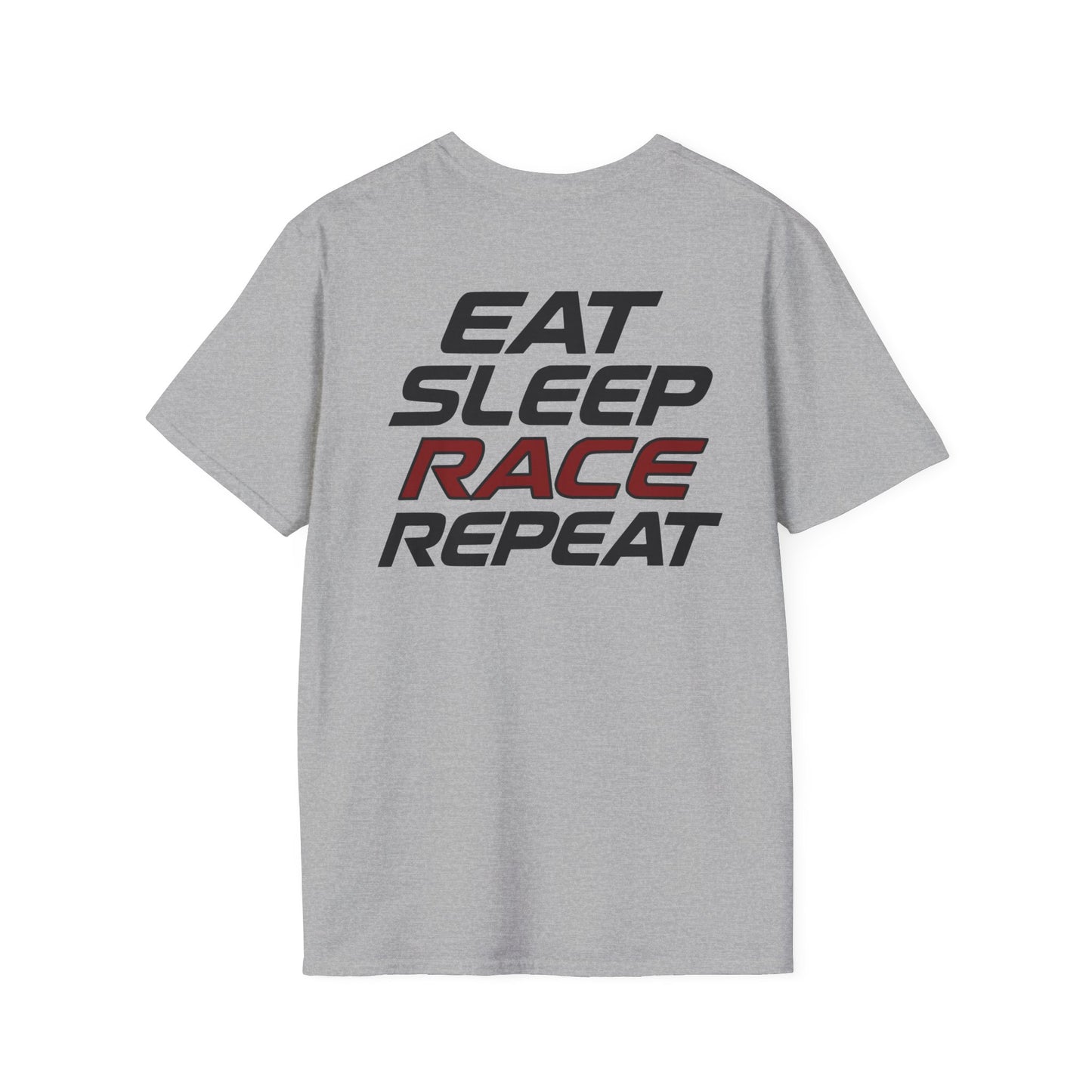 RaceCraft3D Eat Sleep Race Repeat T-Shirt | Racing & Sim Racing Apparel