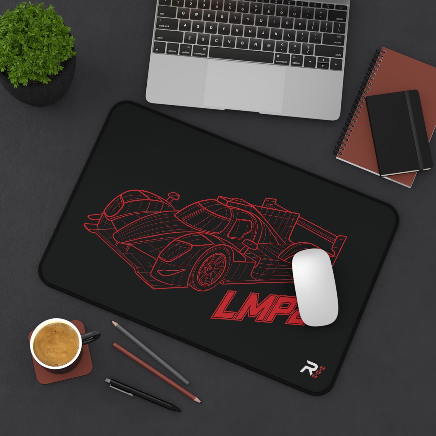 LMP2 Wireframe Desk Mat - Premium Quality Gaming Mouse Pad