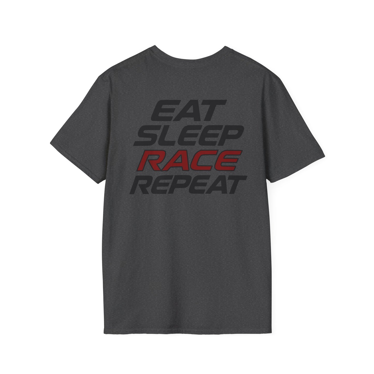 RaceCraft3D Eat Sleep Race Repeat T-Shirt | Racing & Sim Racing Apparel