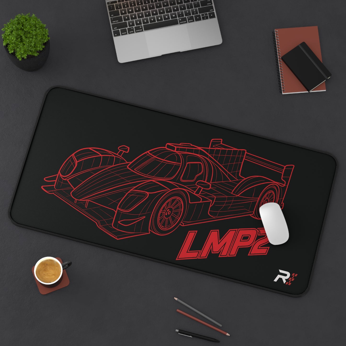 LMP2 Wireframe Desk Mat - Premium Quality Gaming Mouse Pad