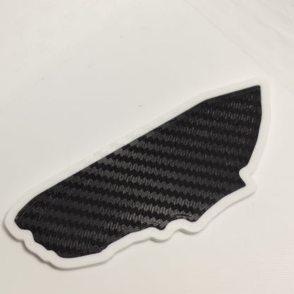 Le Mans Track Magnet White/Black