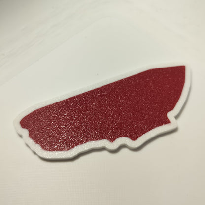 Le Mans Track Magnet White/Red